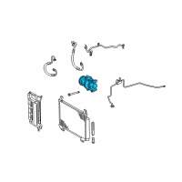 OEM 2008 Scion xD Compressor Assembly Diagram - 88310-1A660