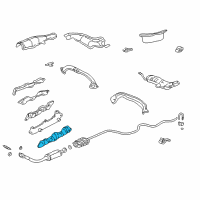 OEM 2001 Chevrolet Malibu Shield-Exhaust Manifold Heat Diagram - 12568407