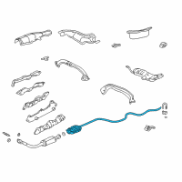 OEM 2002 Pontiac Grand Am Exhaust Pipe Diagram - 22657998