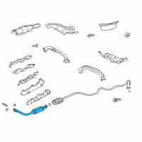 OEM 1999 Chevrolet Malibu 3Way Catalytic Convertor Assembly (W/ Exhaust Manifold P Diagram - 24507564