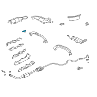 OEM 2003 Pontiac Grand Am Bracket-Catalytic Converter Heat Shield Diagram - 22681621