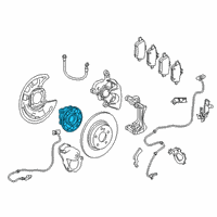 OEM 2017 Infiniti QX30 Hub Assembly Rear Diagram - 43202-HG00A