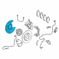 OEM 2019 Infiniti QX30 Splash Shield Diagram - 44151-5DA0A