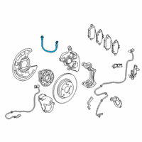 OEM Infiniti QX30 Hose Assy-Brake, Rear Diagram - 46210-5DA1A