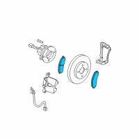 OEM Saturn Ion Front Pads Diagram - 22688646