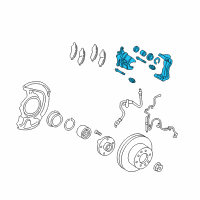 OEM 2010 Toyota Camry Caliper Diagram - 47750-06220