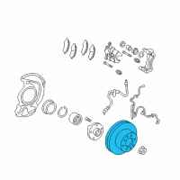 OEM 2005 Toyota Camry Rotor Diagram - 43512-08040