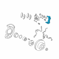 OEM 2009 Toyota Avalon Caliper Support Diagram - 47722-06220