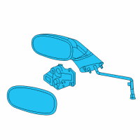 OEM Chevrolet SSR Mirror, Outside Rear View Diagram - 10390214