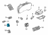 OEM 2021 Chevrolet Suburban Headlamp Switch Diagram - 84561258