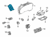 OEM 2021 Chevrolet Tahoe Gear Shift Assembly Diagram - 84809233