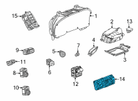 OEM 2021 GMC Yukon XL Dash Control Unit Diagram - 84857829