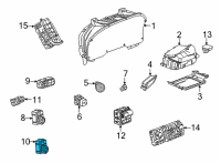 OEM 2021 GMC Yukon Ride Control Switch Diagram - 84783438