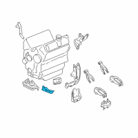 OEM Chevrolet Venture Bracket-Engine Mount *Black Diagram - 10216970