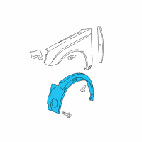 OEM 2007 Chevrolet Malibu Side Shield Diagram - 15882053