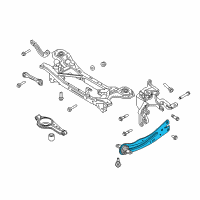 OEM Ford Focus Trailing Arm Diagram - BV6Z-5K898-A