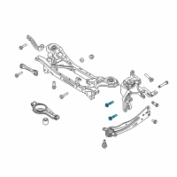 OEM 2014 Ford C-Max Lower Arm Rear Bolt Diagram - -W715486-S442