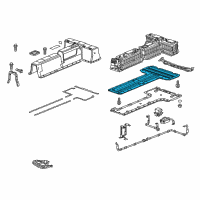 OEM Cadillac ELR Battery Tray Diagram - 23105036