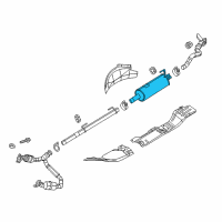 OEM Ram Exhaust Muffler Diagram - 68172253AA