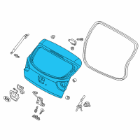 OEM Kia Panel Assembly-Tail Gate Diagram - 737001W220
