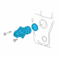 OEM 1991 BMW 318is Water Pump Diagram - 11-51-0-393-338