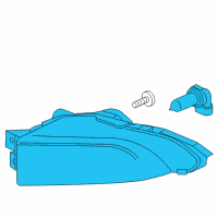 OEM 2012 Buick Regal Fog Lamp Assembly Diagram - 22950977