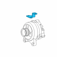 OEM 2006 Ford F-250 Super Duty Alternator Mount Bracket Diagram - 4L3Z-10153-BA