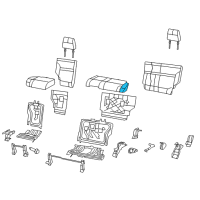 OEM 2010 Jeep Liberty Seat Cushion Foam Diagram - 68034019AA