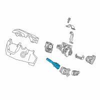 OEM 2019 Honda CR-V Switch Assembly, Lighting & Turn Signal Diagram - 35255-TVA-A11