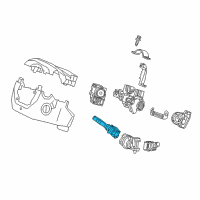 OEM Honda HR-V Switch Assembly, Lighting & Turn Signal Diagram - 35255-TVA-A11