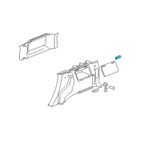 OEM 2010 Hummer H3 Latch, Jack Stowage Cover Diagram - 15128598