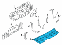 OEM 2020 Ford F-250 Super Duty Skid Plate Diagram - HC3Z-9K036-A