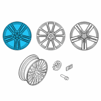 OEM BMW 740i xDrive Light Alloy Rim Ferricgrey Diagram - 36-11-7-850-580