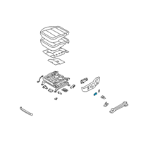 OEM 2020 Kia Cadenza Knob-Front Seat Slide Diagram - 88197D4000WK