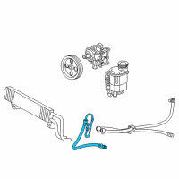 OEM 2014 Ram 2500 Hose-Power Steering Pressure Diagram - 68193720AB