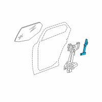 OEM 2008 Dodge Magnum Channel-Rear Door Glass Diagram - 5065778AE