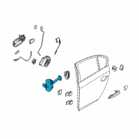 OEM 2010 BMW X3 Rear Door Brake Diagram - 41-52-7-176-802