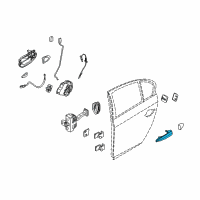 OEM 2007 BMW X3 Door Handle - Left Diagram - 51-21-3-411-277