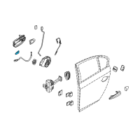 OEM 2009 BMW X3 Handle Bracket Base, Left Diagram - 51-21-3-449-049