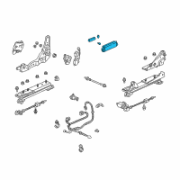 OEM 2003 Acura RL Switch Assembly, Passenger Side Power Seat (Light Lapis) Diagram - 35950-SZ5-A11ZG