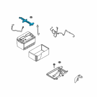 OEM 2006 Ford Fusion Battery Hold Down Diagram - 6E5Z-10718-A