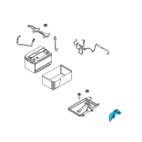 OEM 2007 Mercury Milan Support Bracket Diagram - 6E5Z-10A666-AA