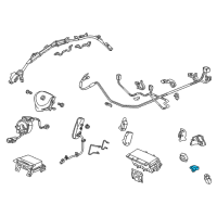 OEM 2010 Acura TL Sensor Assembly, Satellite Safing Diagram - 77975-TE0-A11