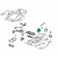 OEM 2012 GMC Terrain Sunroof Switch Diagram - 25849153