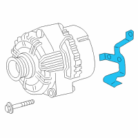 OEM Chrysler Crossfire Bracket-Alternator Diagram - 5096529AA