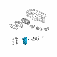 OEM 2003 Honda Civic Control Assy., Heater Diagram - 79600-S5T-A12