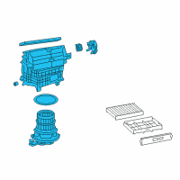 OEM 2020 Lexus LS500 Blower Assembly Diagram - 87130-50150