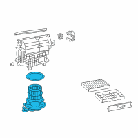 OEM Lexus LC500h Motor Sub-Assy, Blower Diagram - 87103-11010