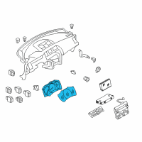 OEM 2012 Nissan Murano Instrument Combination Diagram - 24810-1SX5A