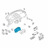 OEM 2011 Nissan Murano Speedometer Assembly Diagram - 24820-1SY0A